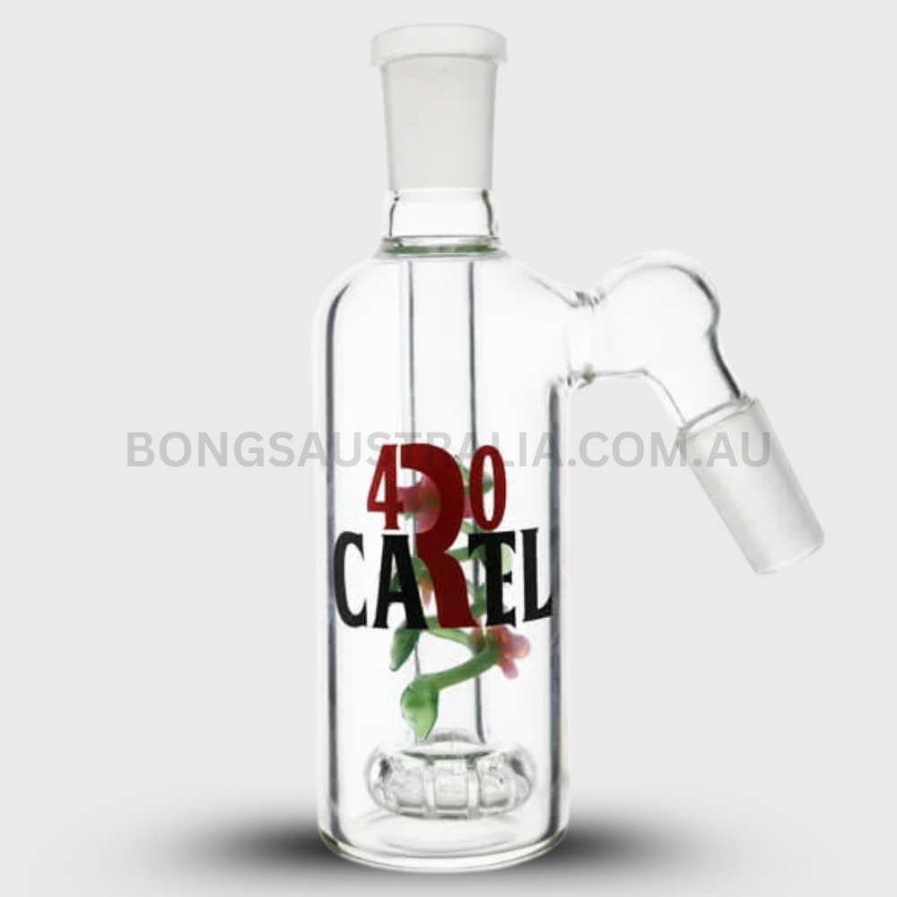 420 Cartel Showerhead Tar Catcher Glass Chamber Clear 14mm 420 Cartel Showerhead Tar Catcher Glass Chamber Clear 14mm