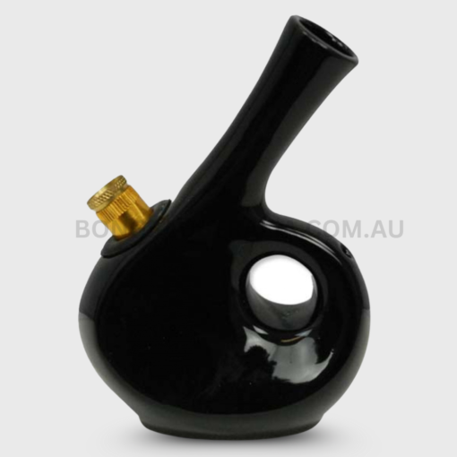 AGUNG Aladdin Lamp Design Ceramic Bong Black 13cm