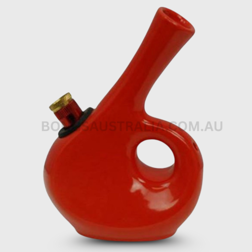 AGUNG Aladdin Lamp Design Ceramic Bong Red 13cm