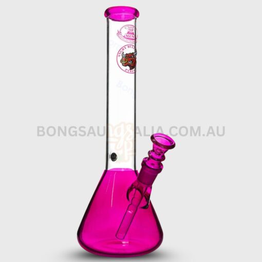 AGUNG Angry Bull Bright Beaker Glass Bong 30cm (2)