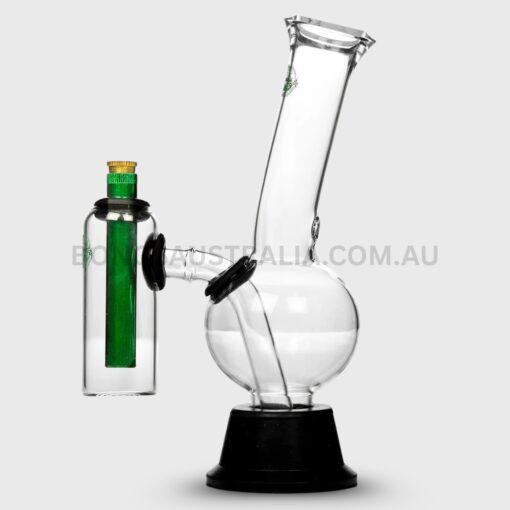 AGUNG Cheech Double Chamber Bubble Glass Bong Clear 24cm