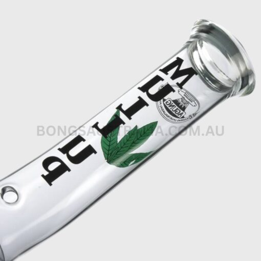 AGUNG Cheech Leaf Bong On Bubble Glass Bong Clear 32cm (3)