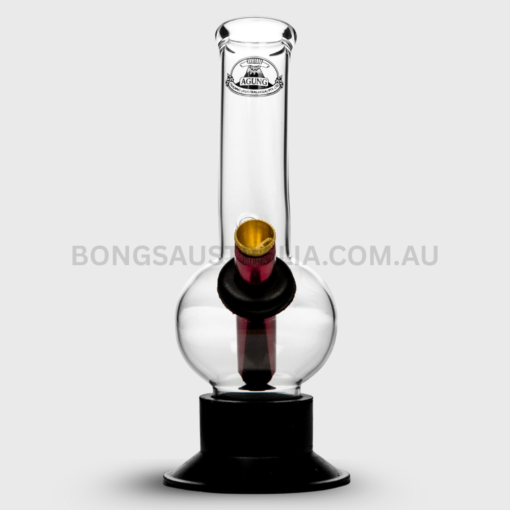 AGUNG Classic Bubble Glass Bong Clear 18cm (2)
