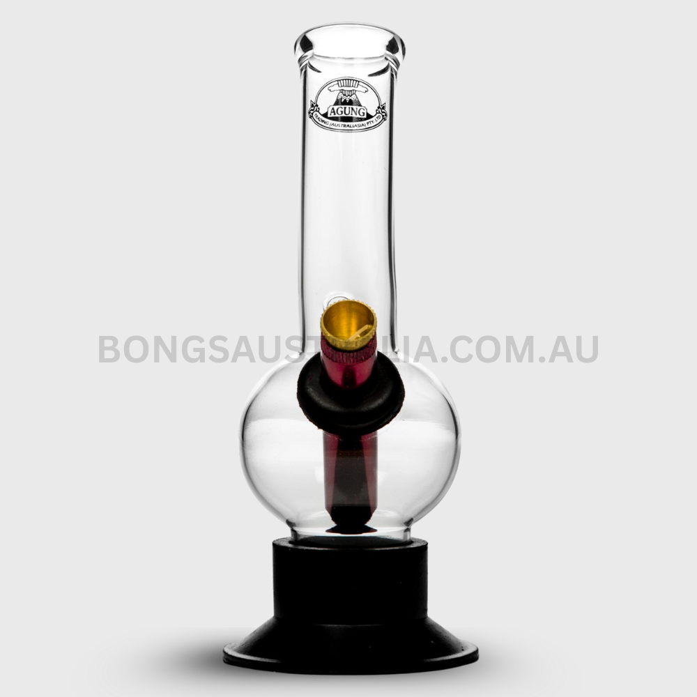 AGUNG Classic Bubble Glass Bong Clear 18cm (2) AGUNG Classic Bubble Glass Bong Clear 18cm (2)