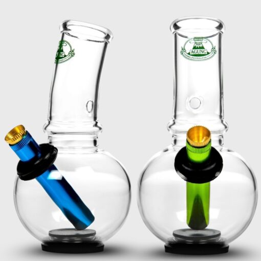 AGUNG Plugger Bubble Glass Bong Clear 16cm (3)