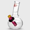 AGUNG Runt Compact Mini Bubble Glass Bong Clear 13cm