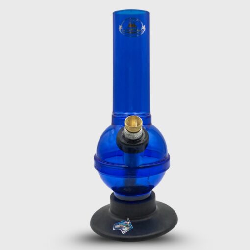 AGUNG Semi Classic Acrylic Springy Bong Blue 20cm (2)