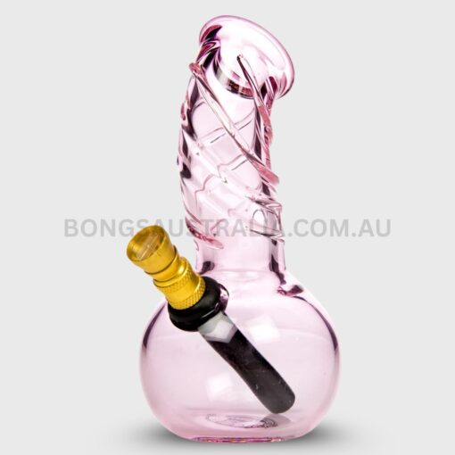 AGUNG Twister Cute Design Bubble Bong Pink 11cm (2)