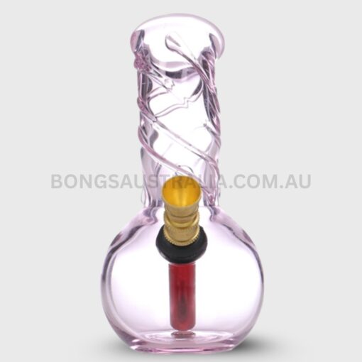 AGUNG Twister Cute Design Bubble Bong Pink 11cm (3)