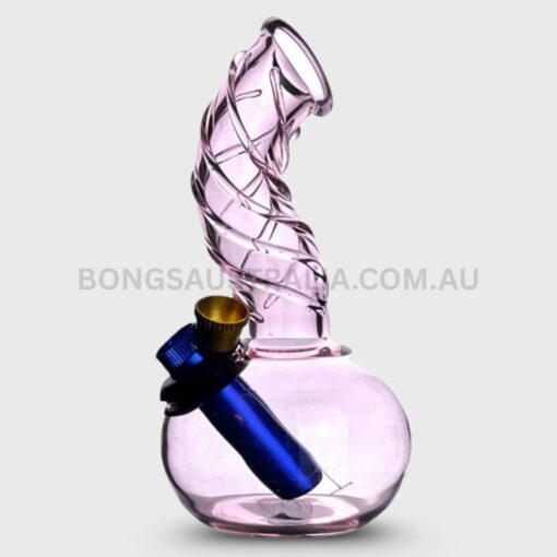 AGUNG Twister Cute Glass Bong Pink 15.5cm (2)