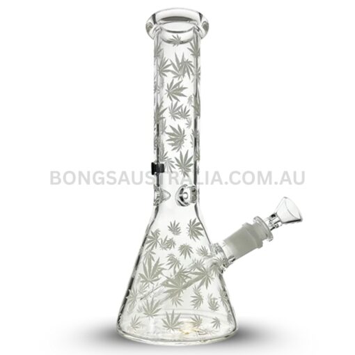 BILLY MATE Glow in the Dark MJ Beaker Glass Bong 25cm