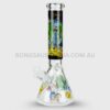 BILLY MATE Glow in the Dark Rick and Morty Beaker Glass Bong 25cm (2)