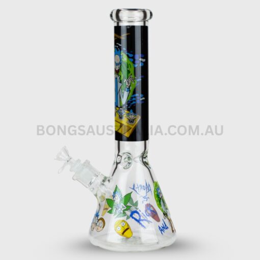 BILLY MATE Glow in the Dark Rick and Morty Beaker Glass Bong 25cm (4)