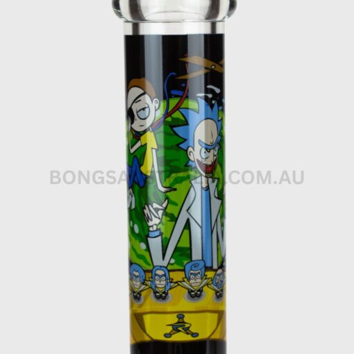 BILLY MATE Glow in the Dark Rick and Morty Beaker Glass Bong 25cm (7)
