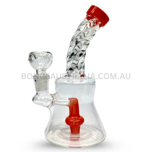 BILLY MATE Layback Twisted Lollipop Percolator Glass Bong 16cm (2)