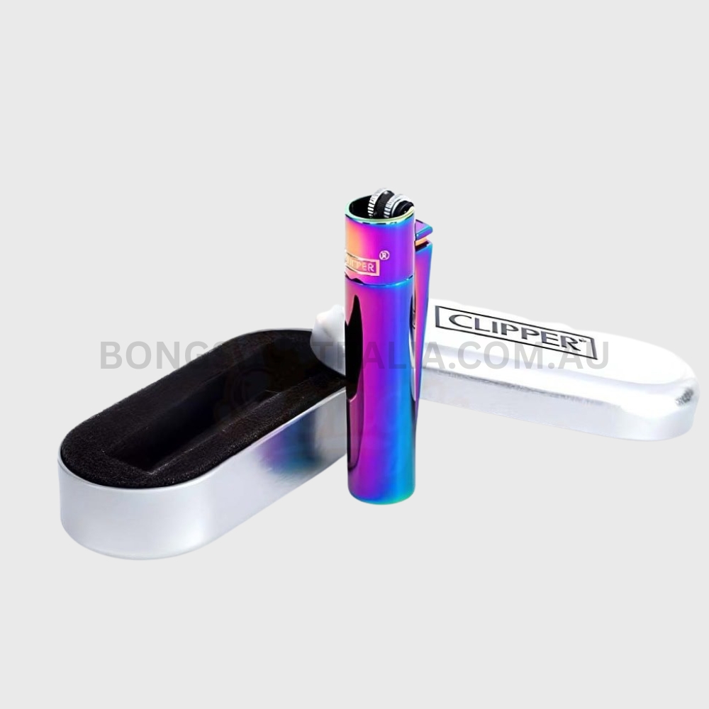 CLIPPER Icy Refillable Lighter with Silver Case (4) CLIPPER Icy Refillable Lighter with Silver Case (4)