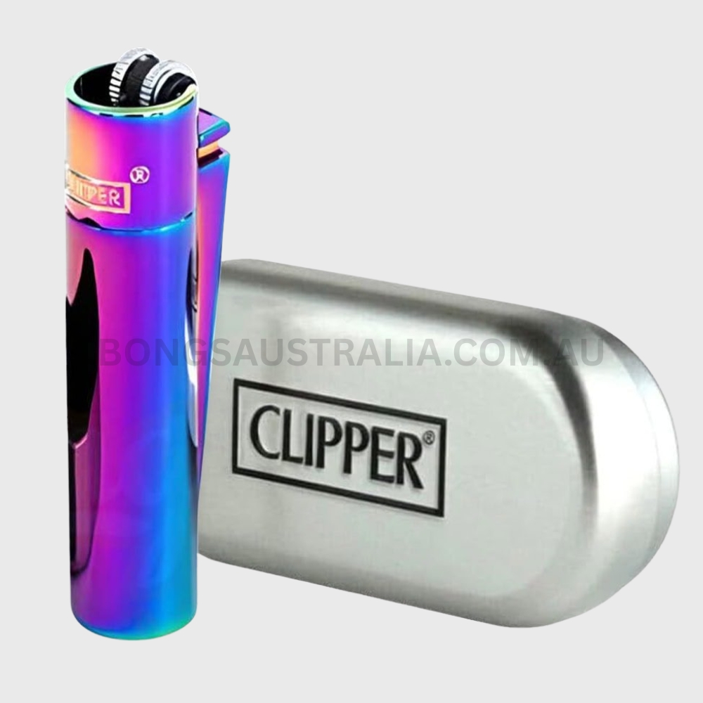 CLIPPER Icy Refillable Lighter with Silver Case CLIPPER Icy Refillable Lighter with Silver Case