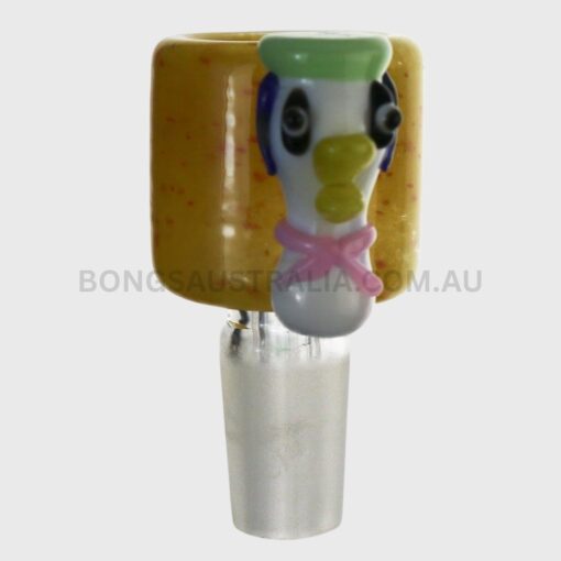 Double Wall Duck Face Glass Cone Piece Clear 14mm