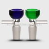 Double Wall Glass Cone Piece with Coloured Handle 14mm