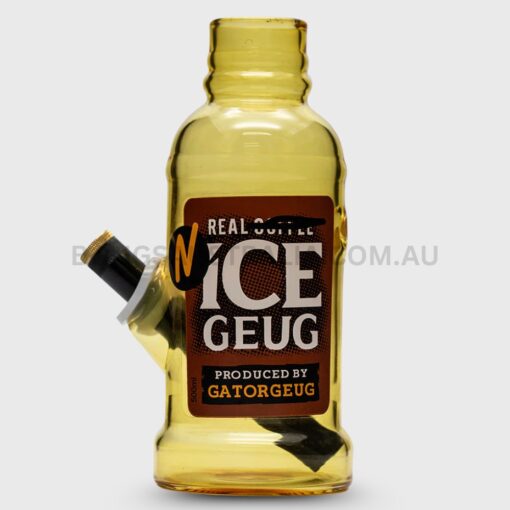 GATORBEUG NICE BEUG Design Bottle Glass Bong Clear 18cm