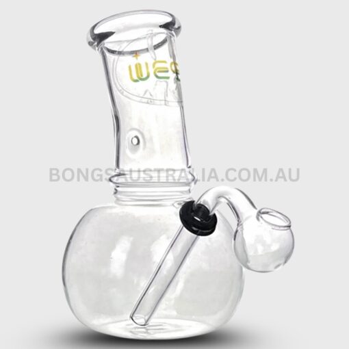 MWP Small Crack Sweet Puff with Glass Pipe Clear 14cm (1)