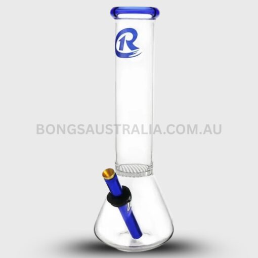 RODDI Honeycomb Filter Design Beaker Glass Bong Clear 30cm