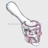 Skull Mini Spoon Glass Pipe 11cm (4)