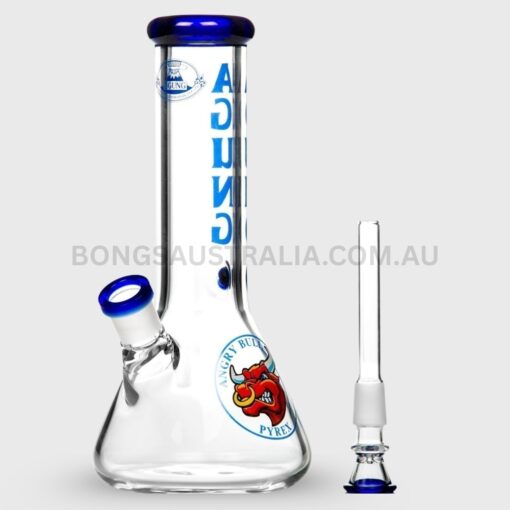 AGUNG Angry Bull Slide Design Beaker Bong 25cm (2)