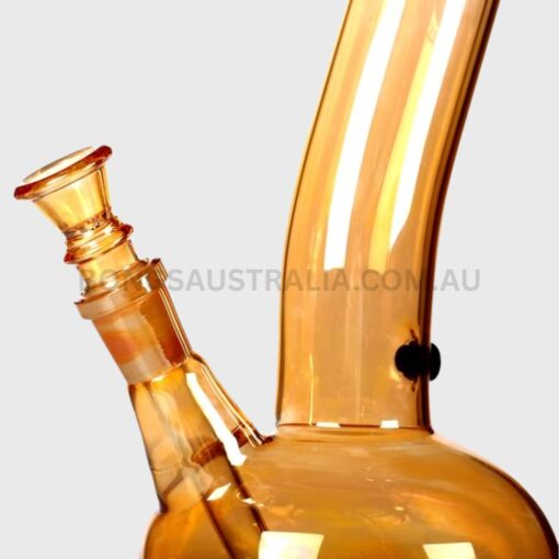 AGUNG Bubble Lustre Medium Bong Gold 25cm (2)