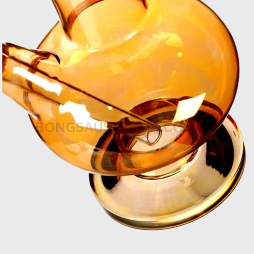 AGUNG Bubble Lustre Medium Bong Gold 25cm (4)
