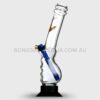 AGUNG Colourful Leaf Decor Gripper Glass Bong 33cm
