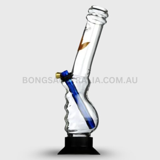 AGUNG Colourful Leaf Decor Gripper Glass Bong 33cm