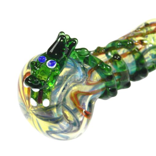 AGUNG Green Dragon Glass Pipe (2)