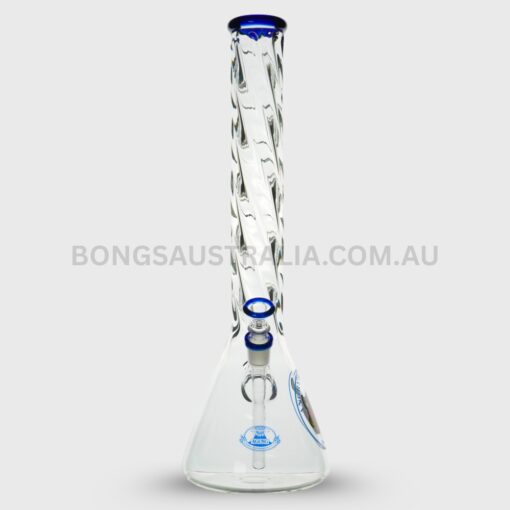 AGUNG Spiral Necklace Design Beaker Bong Blue 45cm (2)