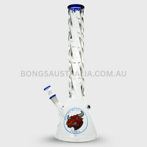 AGUNG Spiral Necklace Design Beaker Bong Blue 45cm (3)
