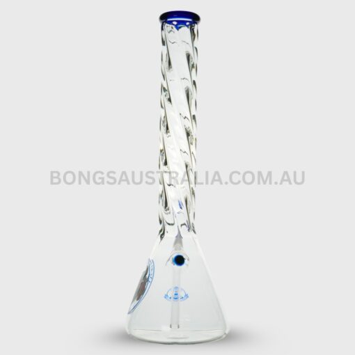 AGUNG Spiral Necklace Design Beaker Bong Blue 45cm (4)