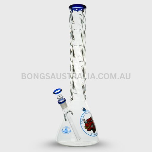 AGUNG Spiral Necklace Design Beaker Bong Blue 45cm