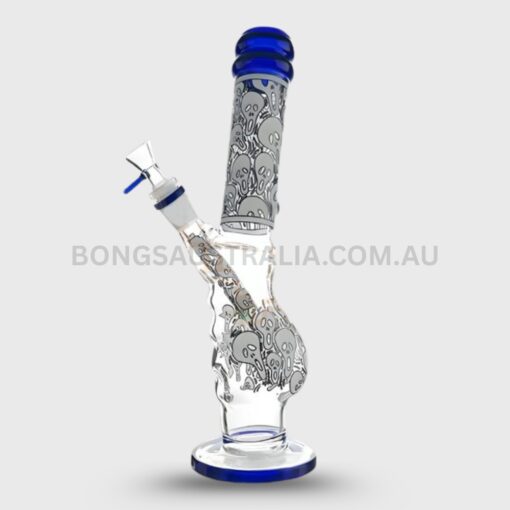 Billy Mate Glow in the Dark Scream Design Gripper Glass Bong 30cm