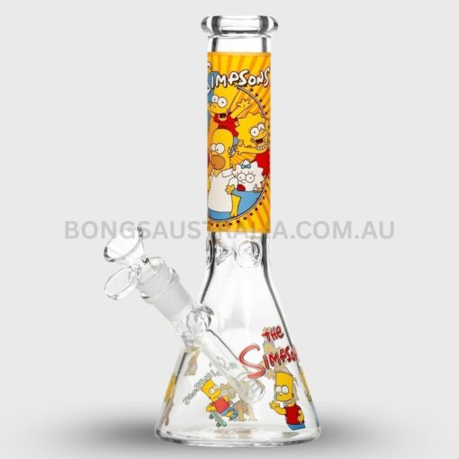 Billy Mate Simpsons Donut Party Beaker Glass Bong 25cm
