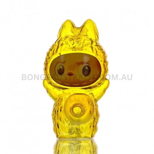 Labubu Mini Bubbler Glass Pipe Clear 13cm (2)