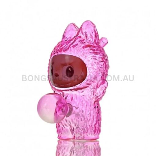 Labubu Mini Bubbler Glass Pipe Clear 13cm (3)