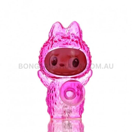 Labubu Mini Bubbler Glass Pipe Clear 13cm