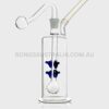 MWP ArtFlow Cylinder Mini Bubbler Glass Pipe Clear 11cm
