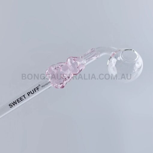 SWEET PUFF Holland Bunny Sweet Puff Glass Pipe Pink Balancer 14cm