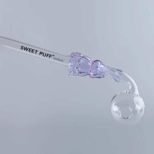 SWEET PUFF Holland Bunny Sweet Puff Glass Pipe Purple Balancer 14cm (2)