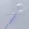 SWEET PUFF Holland Curly Sweet Puff Glass Pipe Purple Balancer 14cm
