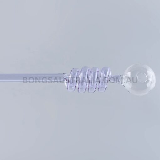 SWEET PUFF Holland Curly Sweet Puff Glass Pipe Purple Balancer 14cm (2)