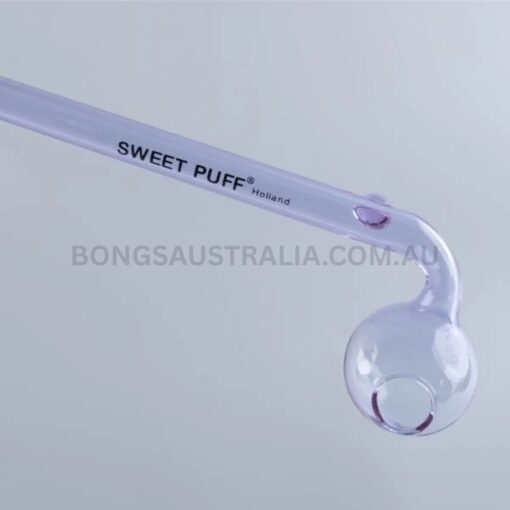 SWEET PUFF Holland Curved Sweet Puff Glass Pipe Purple Balancer 14cm (2)