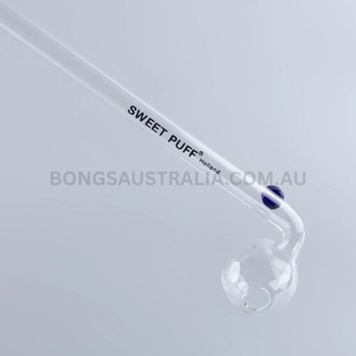 SWEET PUFF Holland Glass Sweet Puff Pipe Coloured Balancer Pack X6 14cm (2)