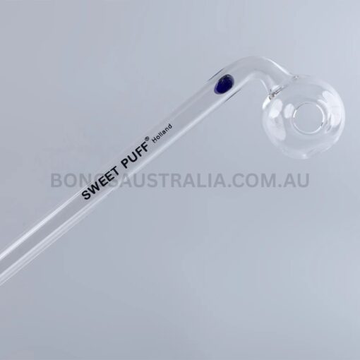 SWEET PUFF Holland Glass Sweet Puff Pipe Coloured Balancer Pack X6 14cm